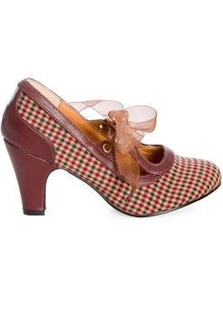 Banned Uptown Girl Check 40's Pumps Brown -Pretty Retro Sales banned SE71112 uptown girl pumps brown 1 1024x1024