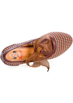 Banned Uptown Girl Check 40's Pumps Brown -Pretty Retro Sales banned SE71112 uptown girl pumps brown 3 1024x1024
