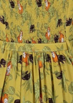 Collectif Loise Pantherology 70's Swing Dress Green -Pretty Retro Sales collectif SS200860A loise pantherology dress grn 3 b9513fec bfbd 46d4 9994 e6ab5ee67bc9 1024x1024