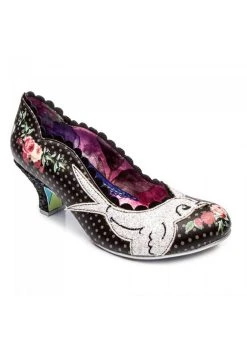 Irregular Choice Fly Free Swallow 50's Pumps Black