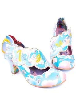 Irregular Choice Irregular Dreaming Pumps Blue Gold