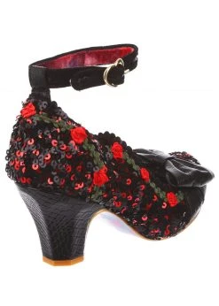 Irregular Choice Trellis Rose 50's Pumps Black -Pretty Retro Sales irregular choice 4375 12B trellis blk 3 1024x1024