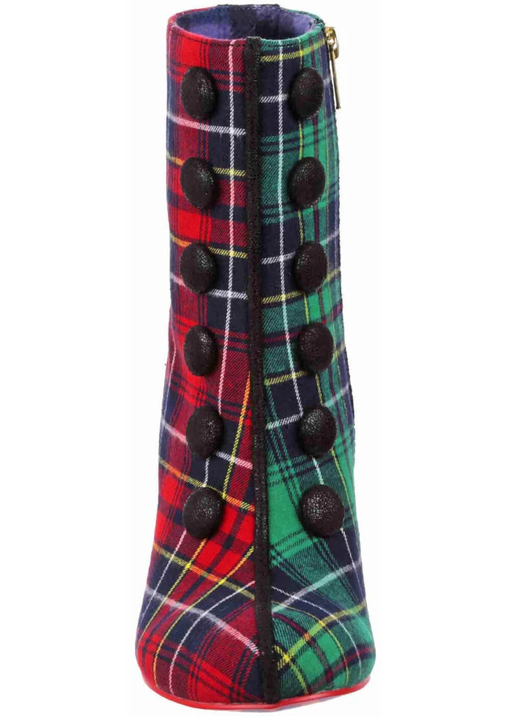 Irregular Choice Cosy Drink Tartan Boots Green Red 8 Irregular Choice Cosy Drink Tartan Boots Green Red - Image 6