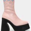 Koi Footwear Dolly Cloud Sweetheart 60's Boots Pink -Pretty Retro Sales koi KA00659245 dolly cloud boo 3 1024x1024