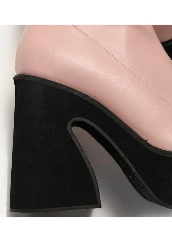 Koi Footwear Dolly Cloud Sweetheart 60's Boots Pink 7 Koi Footwear Dolly Cloud Sweetheart 60's Boots Pink - Image 5