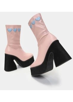 Koi Footwear Dolly Cloud Sweetheart 60's Boots Pink 13 Koi Footwear Dolly Cloud Sweetheart 60's Boots Pink -Pretty Retro Sales koi KA00659245 dolly cloud boo 5 1024x1024