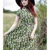 Run And Fly Swan Love 50's Dress Black
