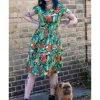 Run & Fly Orangutan 70's A-Line Dress Multi -Pretty Retro Sales run and fly JM2115 orangutan dress mul 2 1024x1024